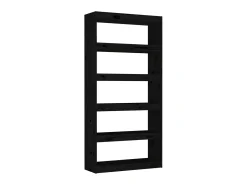 Estante/divisória 80x30x167,4 cm pinho maciço preto PT758620