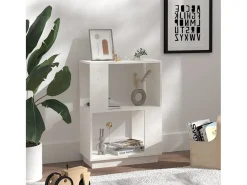Estante/divisória 51x25x70 cm pinho maciço branco PT194859