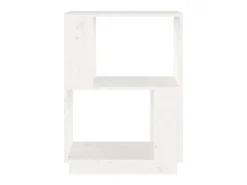 Estante/divisória 51x25x70 cm pinho maciço branco PT194859