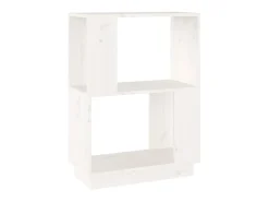Estante/divisória 51x25x70 cm pinho maciço branco PT194859