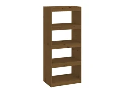 Estante/divisória 60x30x135,5 cm pinho maciço castanho mel PT108054