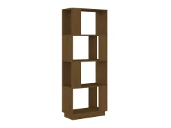 Estante/divisória 51x25x132 cm pinho maciço castanho mel PT702599