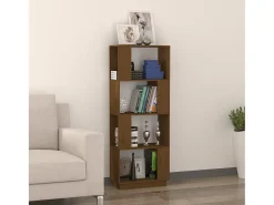 Estante/divisória 51x25x132 cm pinho maciço castanho mel PT702599