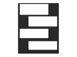 Estante/divisória 100x24x124 cm preto PT536568