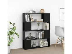 Estante/divisória 100x24x124 cm preto PT536568