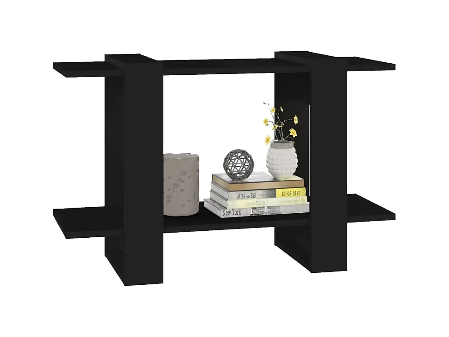 Estante/divisória 80x30x51 cm preto PT686625