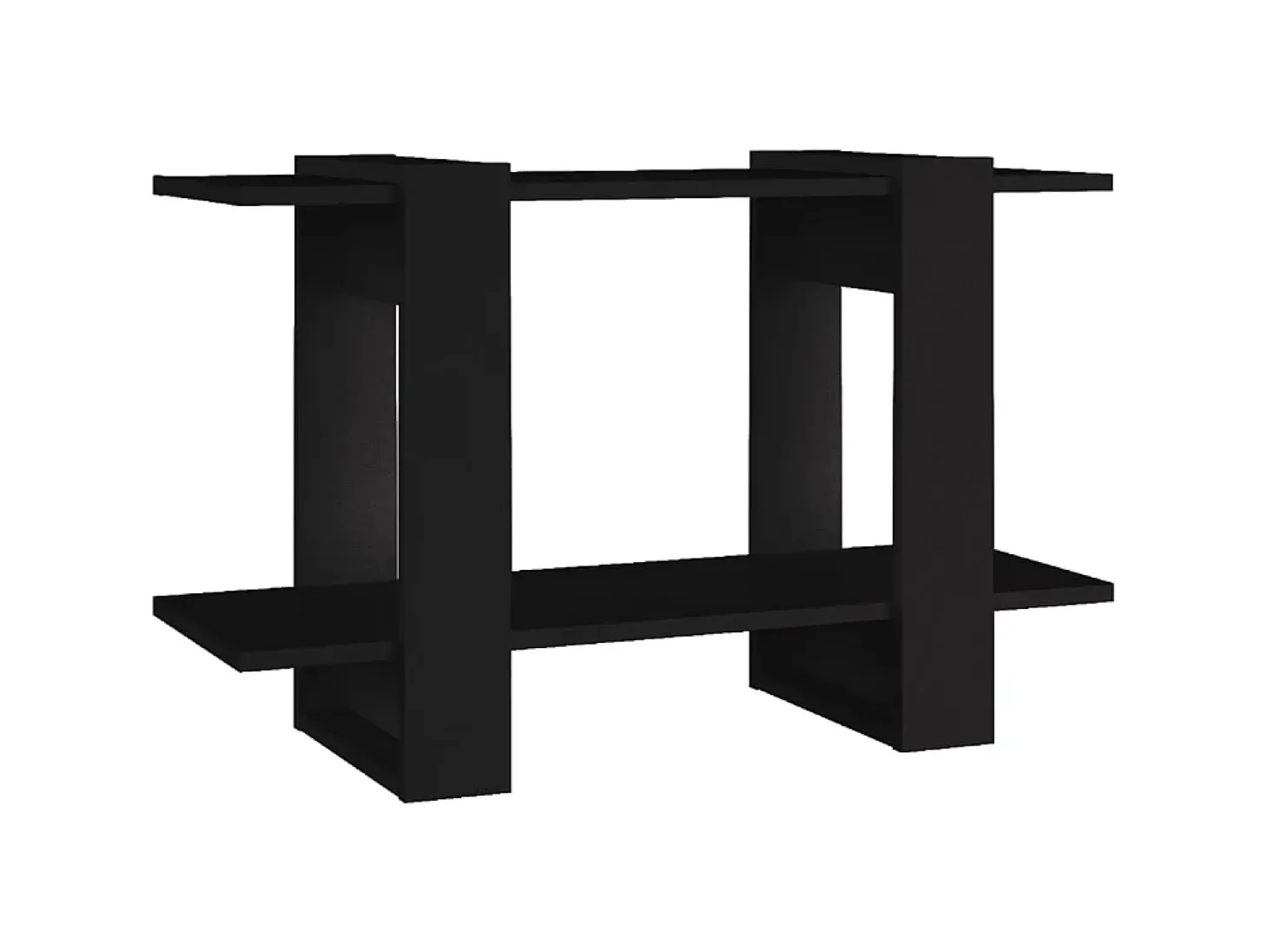 Estante/divisória 80x30x51 cm preto PT686625