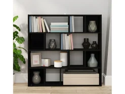 Estante/divisória 105x24x102 cm preto PT549073