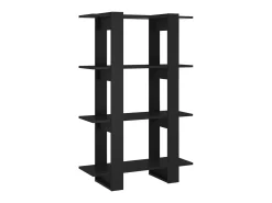 Estante/divisória 80x30x123,5 cm preto PT198126