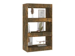 Estante/divisória 60x30x103cm contraplacado cor carvalho fumado PT360342