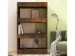 Estante/divisória 60x30x103cm contraplacado cor carvalho fumado PT360342