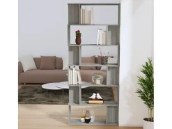 Estante/divisória 80x24x192cm derivados madeira cinzento sonoma PT572936