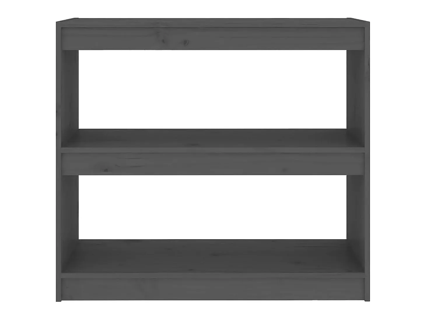 Estante/divisória 80x30x71,5cm madeira de pinho maciça cinzento PT442784