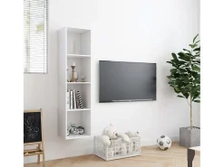 Estante/móvel de TV 143x30x36 cm branco PT257571