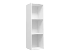Estante/móvel de TV 36x30x114 cm contraplacado branco PT430235