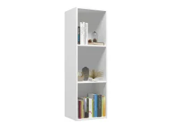 Estante/móvel de TV 36x30x114 cm contraplacado branco PT430235