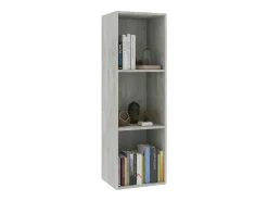 Estante/móvel de TV 36x30x114 cm contraplacado cinzento cimento PT721032