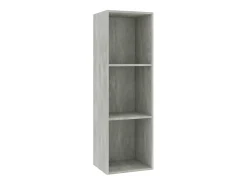 Estante/móvel de TV 36x30x114 cm contraplacado cinzento cimento PT721032