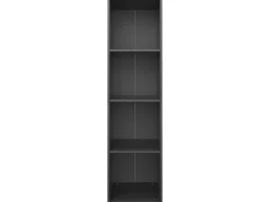 Estante/móvel de TV 36x30x143 cm contraplacado preto PT469855