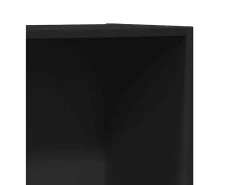 Estante/móvel de TV 36x30x114 cm contraplacado preto