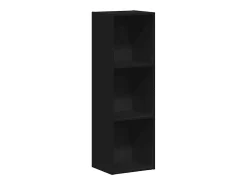 Estante/móvel de TV 36x30x114 cm contraplacado preto