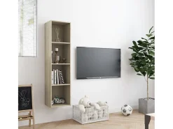 Estante/móvel de TV 143x30x36 cm contraplacado carvalho sonoma PT654435