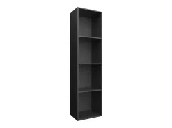 Estante/móvel de TV 36x30x143 cm derivados de madeira preto
