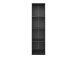 Estante/móvel de TV 36x30x143 cm derivados de madeira preto