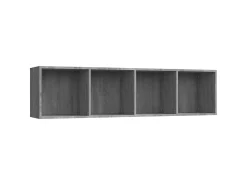 Estante/Móvel de TV 143x30x36 cm madeira proc. sonoma cinza PT324055