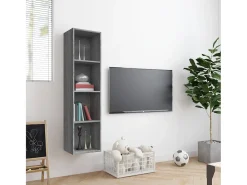 Estante/Móvel de TV 143x30x36 cm madeira proc. sonoma cinza PT324055