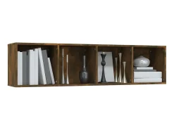 Estante/móvel TV 143x30x36 cm derivados madeira carvalho fumado PT575117