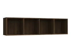 Estante/móvel TV 143x30x36cm derivado madeira carvalho castanho PT487938