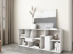 Estantes de prateleiras , 162x67x31cm, Sala de jantar, Branco