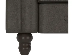 Felix | Sofá-cama Chaise Longue em microfibra antracite