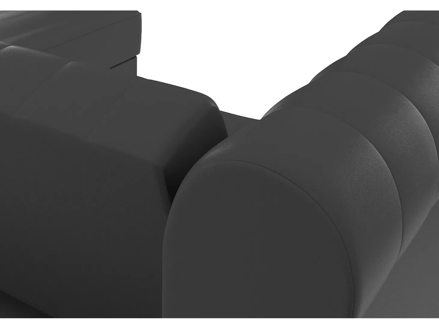 Felix | Sofá-cama Chaise Longue em PU cinzento