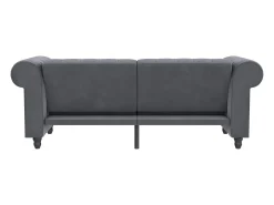 Felix | Sofá-cama de 3 lugares em veludo antracite