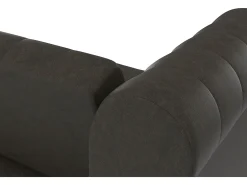 Felix | Sofá-cama de 3 lugares em microfibra Antracite