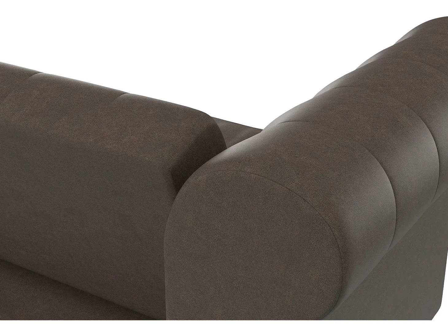 Felix | Sofá-cama de 3 lugares em microfibra castanho-escuro