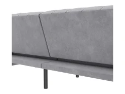 Felix | Sofá-cama de 3 lugares em veludo cinzento claro