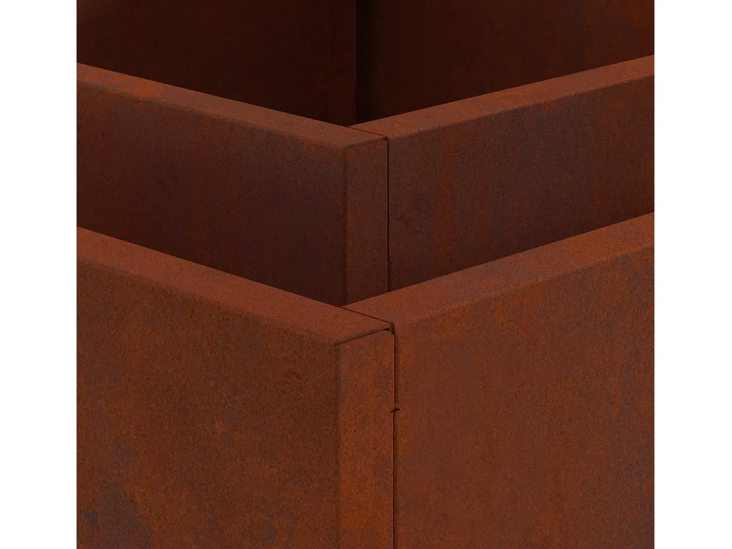 Fire Pit Castanho 80 x 80 x 40 cm Aço resistente às intempéries