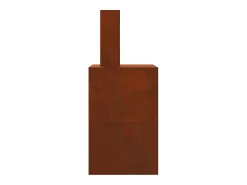 Fire Pit Castanho 60 x 40 x 96 cm Aço resistente às intempéries
