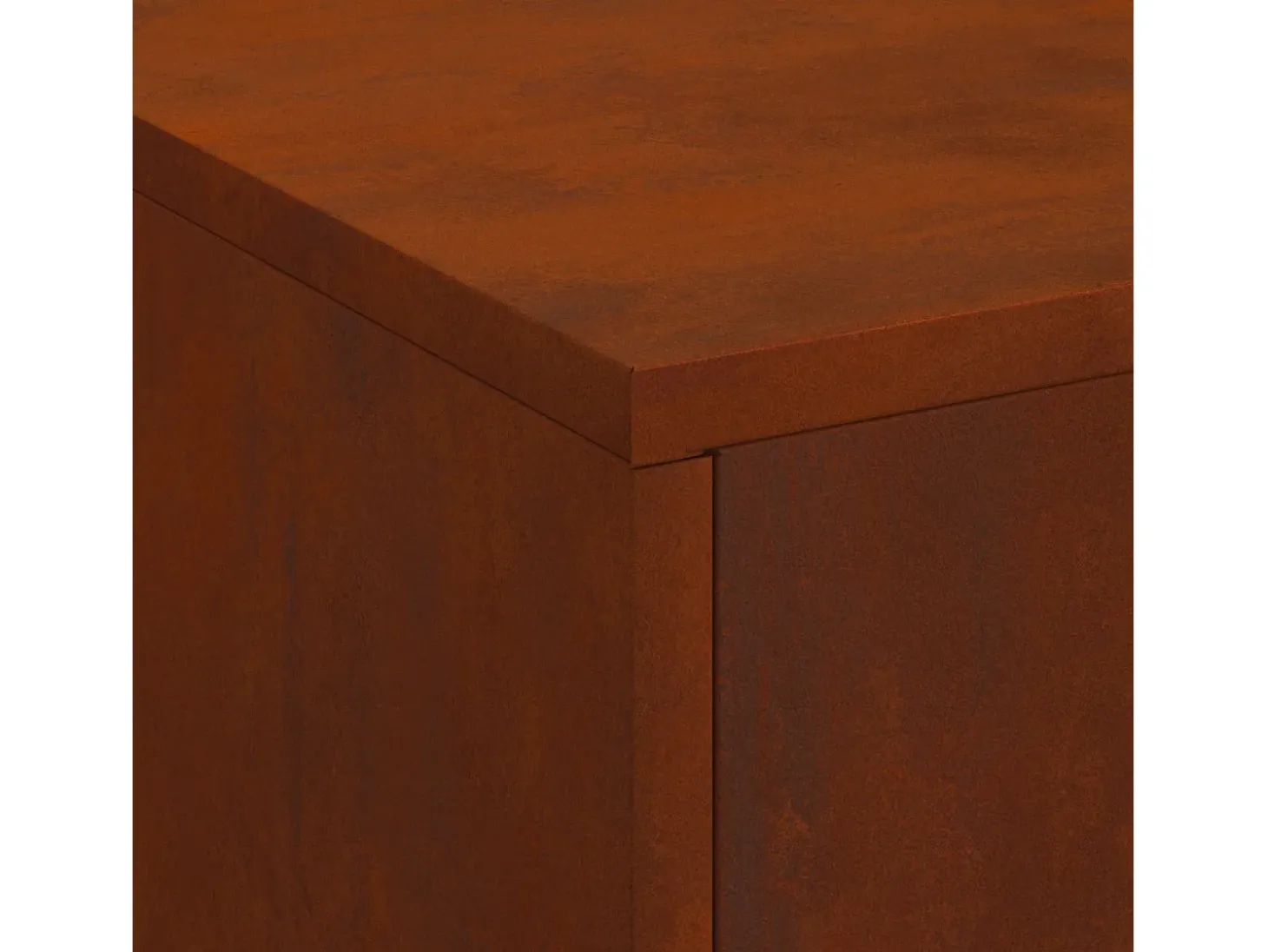 Fire Pit Castanho 80 x 50 x 96 cm Aço resistente às intempéries