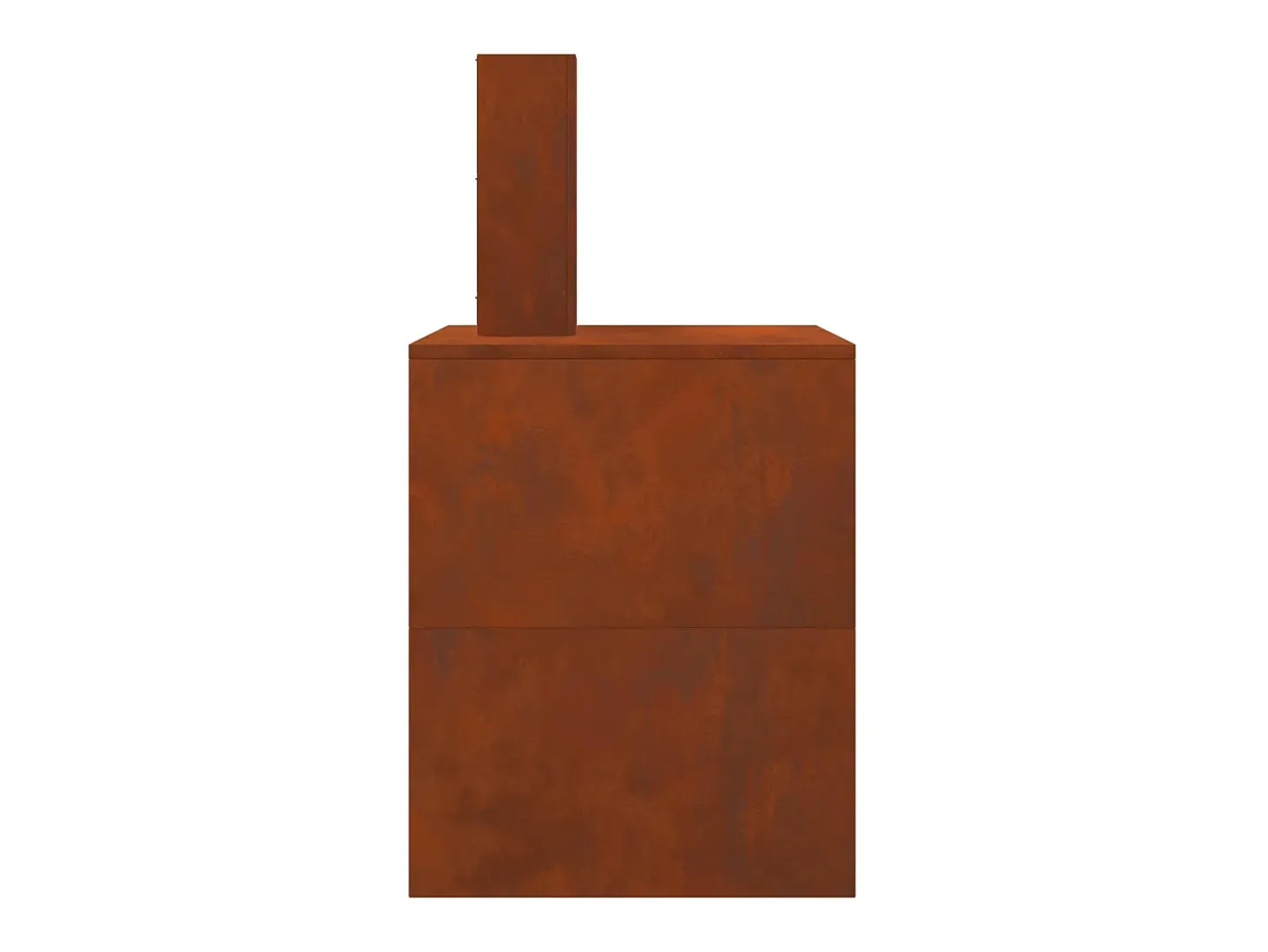 Fire Pit Castanho 80 x 50 x 96 cm Aço resistente às intempéries