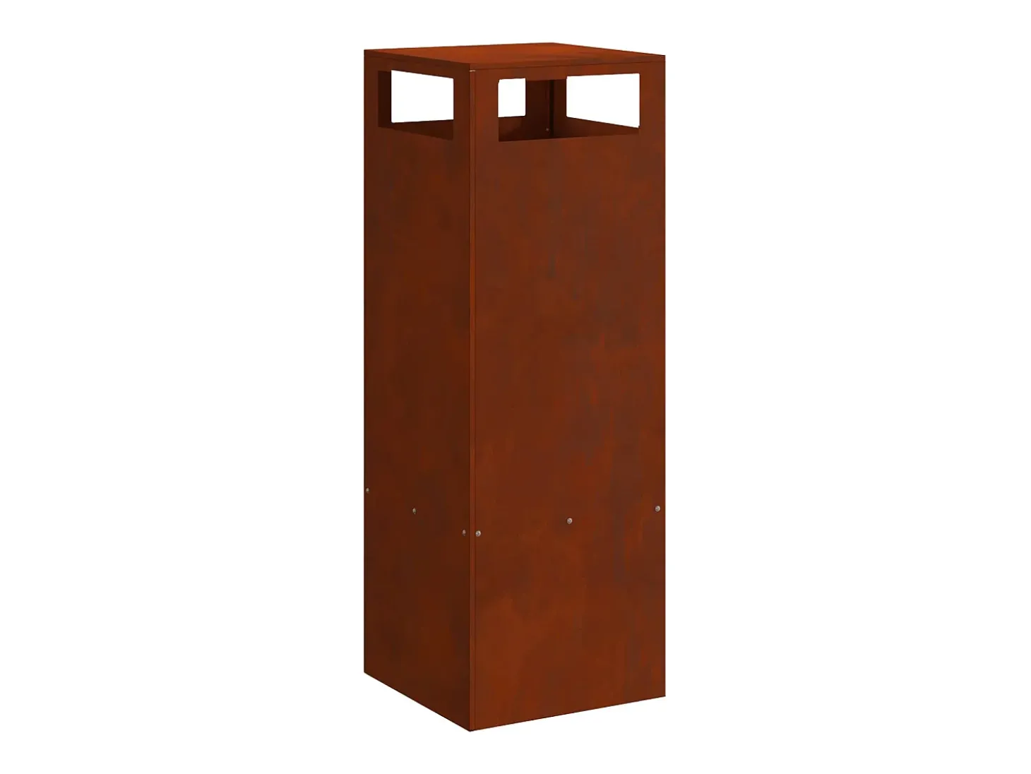 Fire Pit Castanho 35 x 35 x 100 cm Aço