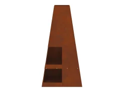 Fire Pit Castanho 50 x 50 x 100 cm Aço