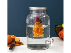 Fonte de Bebidas em Vidro com Infusor 5,5l Transparente