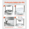 Forma de Gelo SucceBuy Prensa de Gelo, Kit de Máquina de Gelo de 5.3 cm para Uísque, Prata, Ideal para Bebidas e Festas