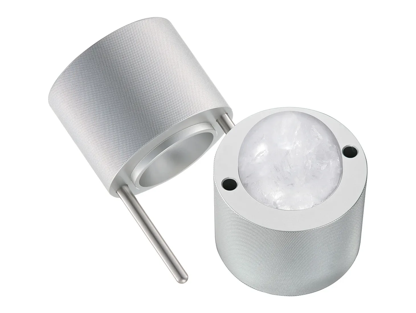 Forma de Gelo SucceBuy Prensa de Gelo, Kit de Máquina de Gelo de 5.3 cm para Uísque, Prata, Ideal para Bebidas e Festas