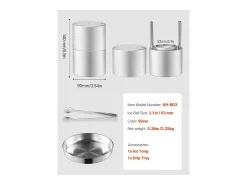 Forma de Gelo SucceBuy Prensa de Gelo, Kit de Máquina de Gelo de 5.3 cm para Uísque, Prata, Ideal para Bebidas e Festas