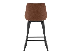 Fox - Banqueta de tecido preto - Conjunto de 2 peças